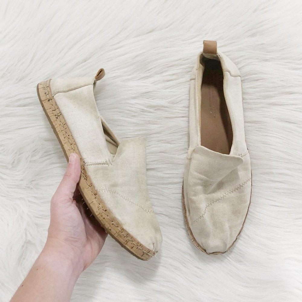 TOMS Deconstructed Alpargata Cork Loafer SZ 8